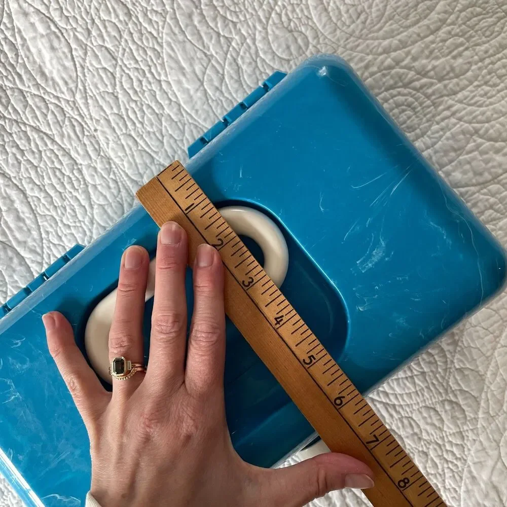 Modern Caboodles On-The-Go Girl Blue Marble Case 5626 Reissue Used